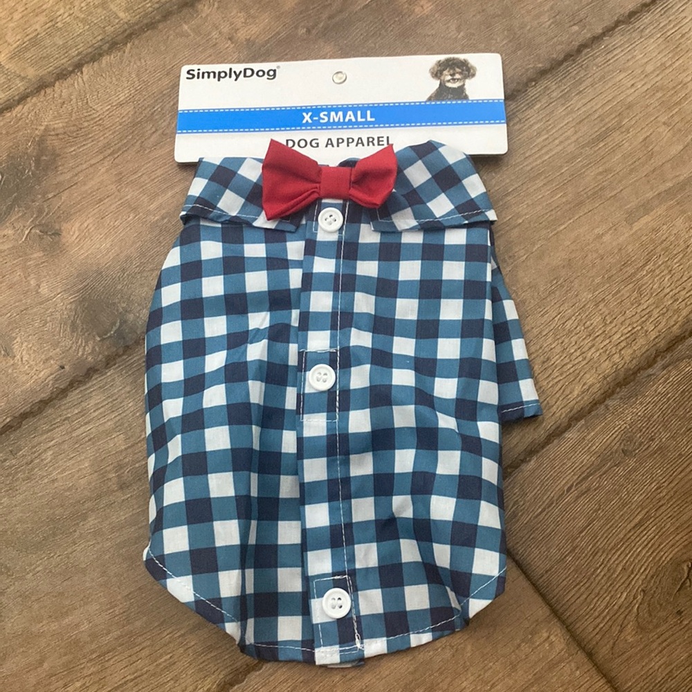 NWT Simply Dog Button Up shirt